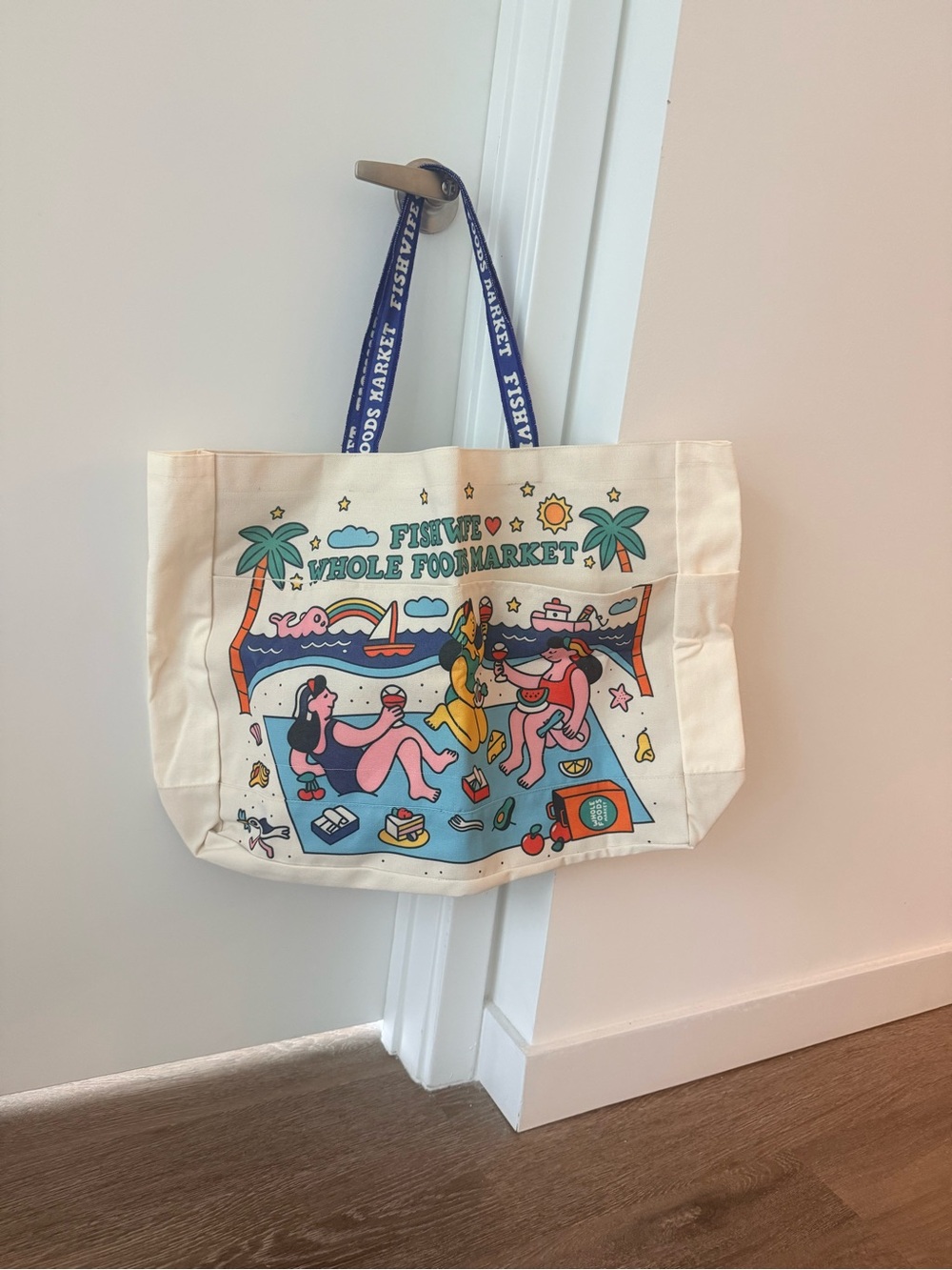 Limited edition Whole Foods Fishwife tote bag - large